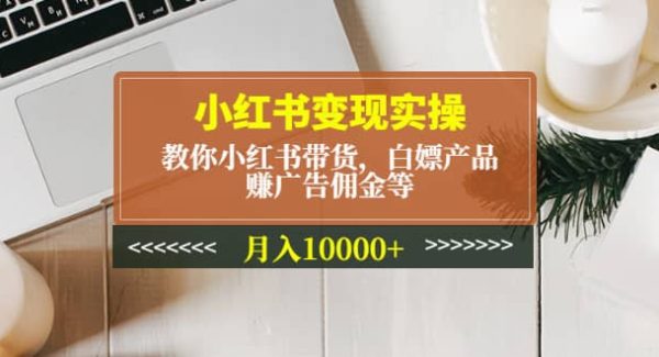 小红书变现实操：教你小红书带货，白嫖产品，赚广告佣金等