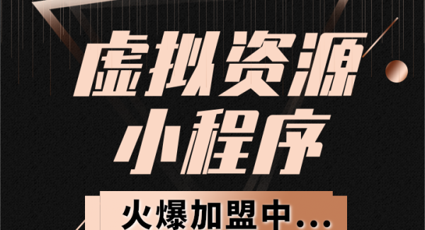 虚拟资源小程序加盟/代理火爆进行中！