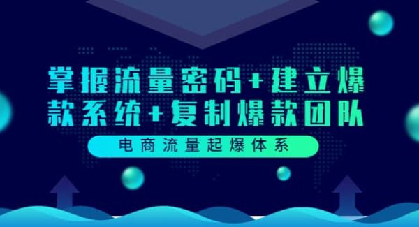 电商流量起爆体系：掌握流量密码 建立爆款系统 复制爆款团队（价值599）