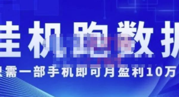 猎人电商:挂机数跑‬据，只需一部手即机‬可月盈利10万＋（内玩部‬法）价值4988元