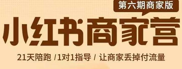 贾真-小红书商家营第6期商家版，21天带货陪跑课，让商家丢掉付流量