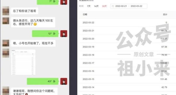 祖小来实操15天，单号日收益100 ，月入过万简单可复制的微头条玩法【付费文章】