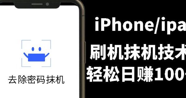 另类出售iPhone刷机抹机技术，一天100 左右!