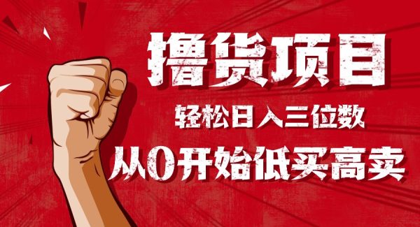 （16315期）手把手教你撸货，从0开始低买高卖，小白轻松实现日入三位数!!!