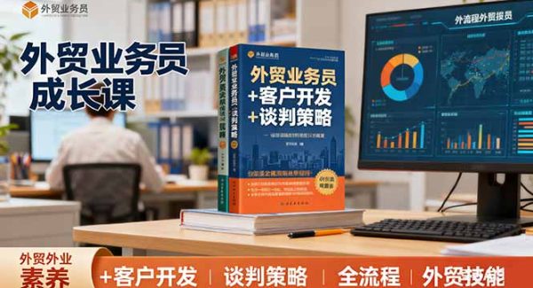 （16250期）外贸业务员成长课：职业素养+客户开发+谈判策略、掌握全流程外贸技能