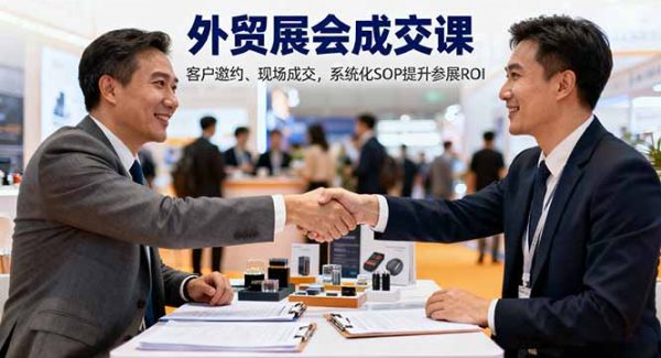 （16356期）外贸展会成交课，含目标制定、客户邀约、现场成交，系统化SOP提升参展ROI