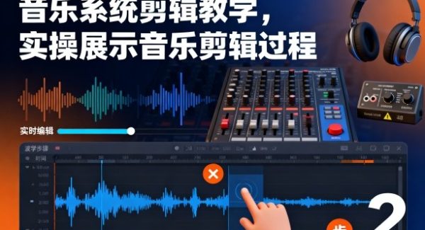 音乐系统剪辑教学，实操展示音乐剪辑过程