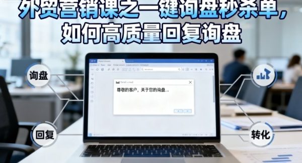 外贸营销课之一键询盘秒杀单，如何高质量回复询盘