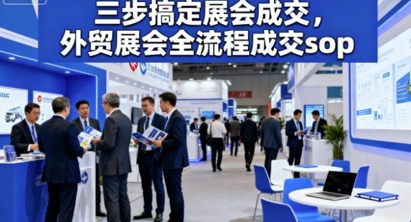 三步搞定展会成交，外贸展会全流程成交sop