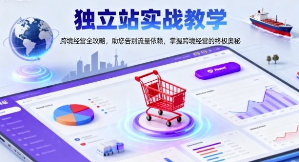 独立站实战教学，跨境经营全攻略，助您告别流量依赖，掌握跨境经营的终极奥